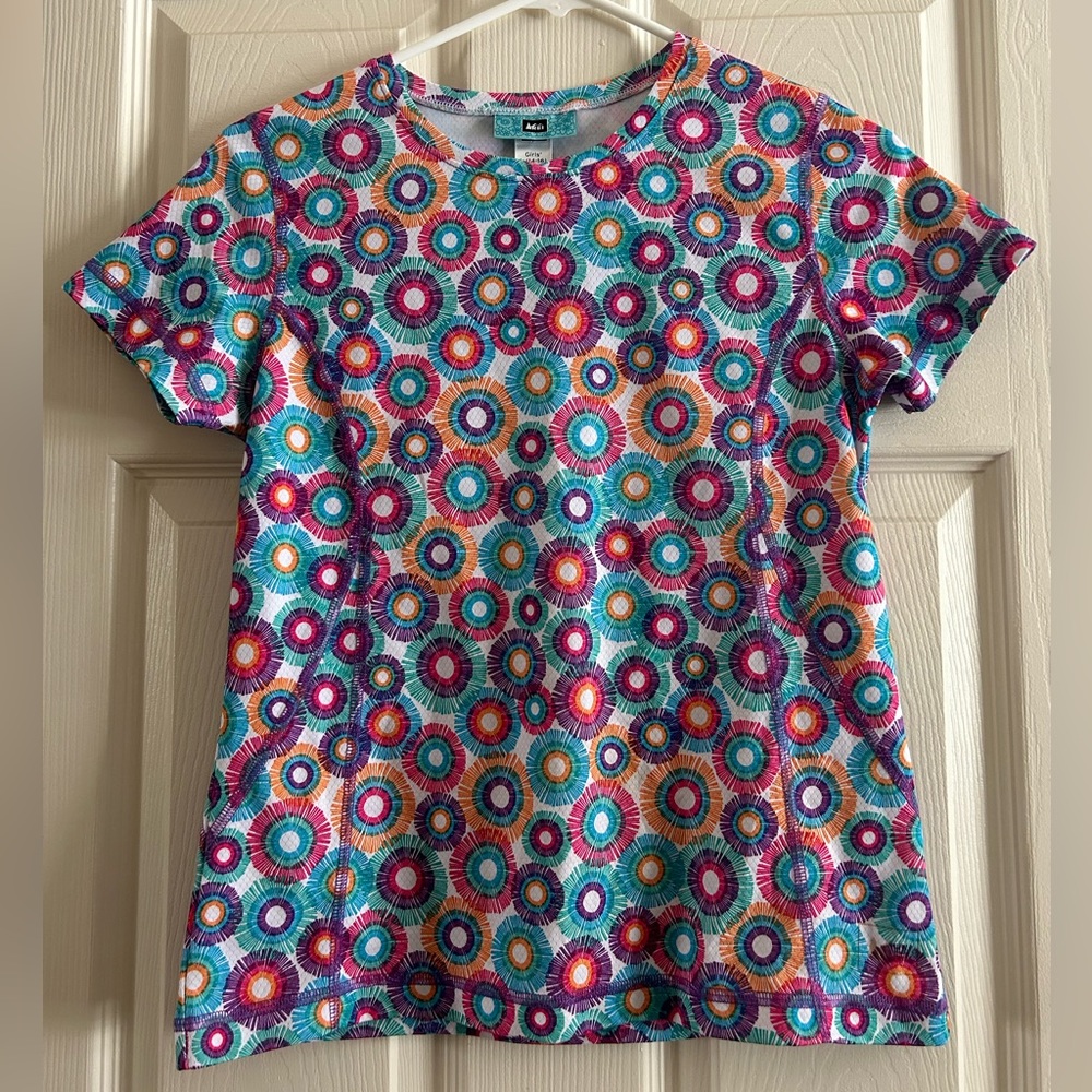 REI Girls flower burst t-shirt
